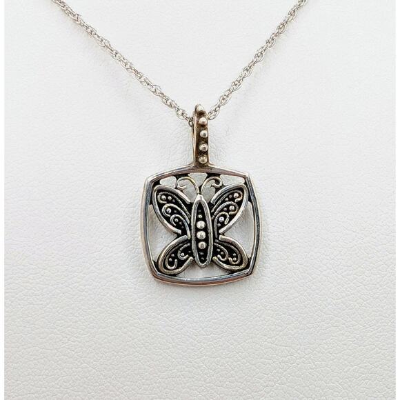 Lori Bonn Jewelry - Lori Bonn Social Butterfly Pendant on an Adjustable 18-20 Inch 925 Chain